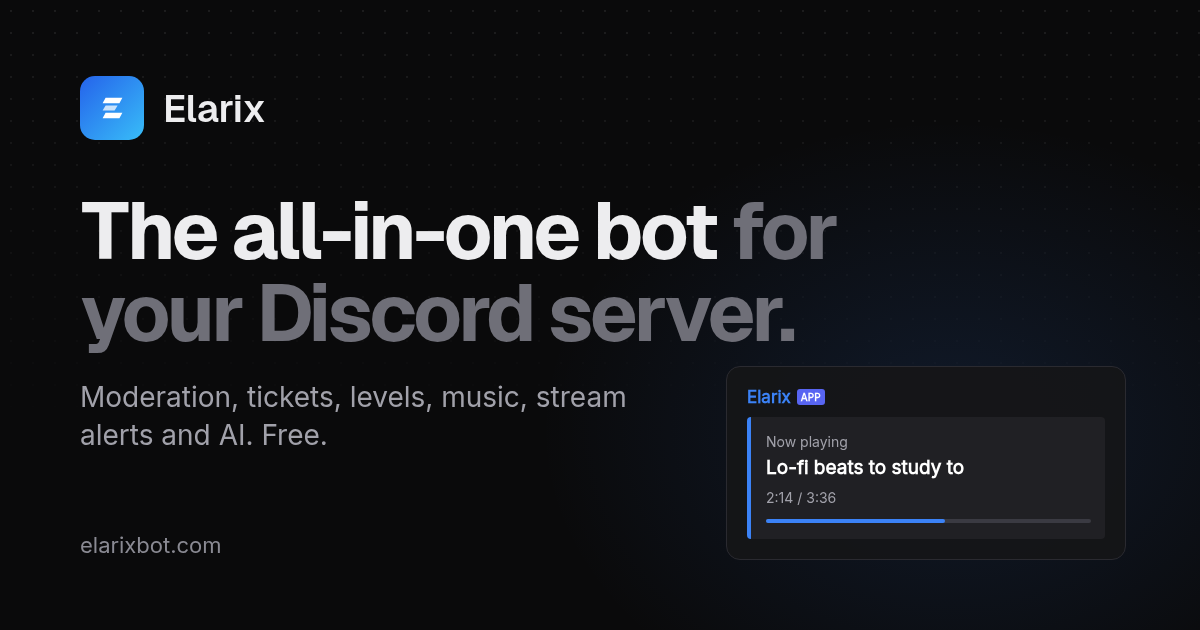 How to add a music bot to your Discord server · Elarix